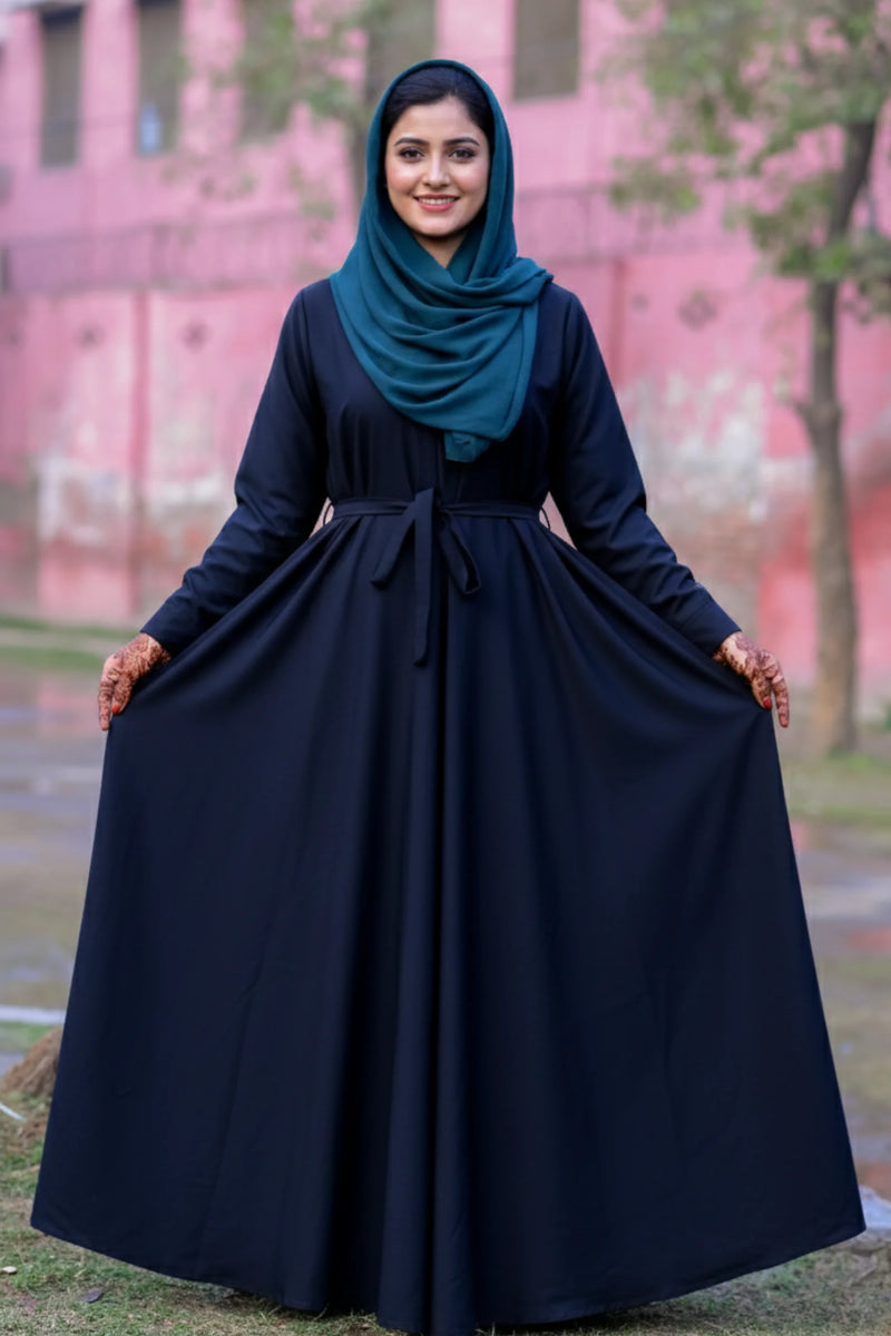 Amara Pleated A-Line Casual Abaya