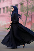 Layla Minimalist Belted Everyday Abaya