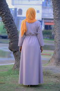 Reem Mauve Taupe 2-Piece Co-Ord Abaya