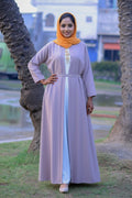 Reem Mauve Taupe 2-Piece Co-Ord Abaya